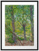 Vincent Van Gogh - Bäume  Passepartout Rechteckig 80