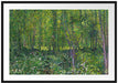 Vincent Van Gogh - Bäume und Unterholz  Passepartout Rechteckig 100