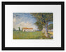 Vincent Van Gogh - Bauernhaus im Weizenfeld  Passepartout Rechteckig 30