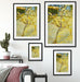 Vincent Van Gogh - Blühender kleiner Birnenbaum  Passepartout Wohnzimmer Rechteckig