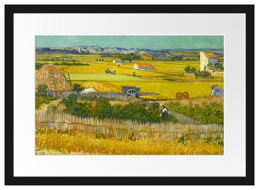 Vincent Van Gogh - Die Ernte  Passepartout Rechteckig 40