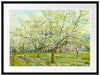 Vincent Van Gogh - Der weiße Obstgarten  Passepartout Rechteckig 80