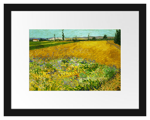 Vincent Van Gogh - Weizenfeld  Passepartout Rechteckig 30