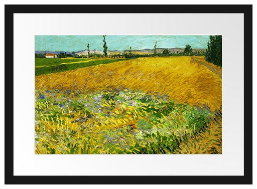 Vincent Van Gogh - Weizenfeld  Passepartout Rechteckig 40