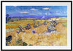 Vincent Van Gogh - Weizenfeld mit Mähern Auvers  Passepartout Rechteckig 100