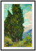 Vincent Van Gogh - Zypressen  Passepartout Rechteckig 100