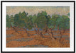 Vincent Van Gogh - Oliven-Hain  Passepartout Rechteckig 100