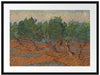 Vincent Van Gogh - Oliven-Hain  Passepartout Rechteckig 80