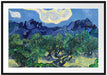Vincent Van Gogh - Die Oliven-Bäume  Passepartout Rechteckig 100