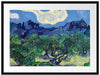 Vincent Van Gogh - Die Oliven-Bäume  Passepartout Rechteckig 80