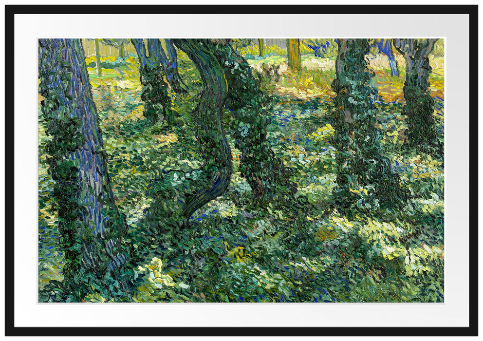 Vincent Van Gogh - Unterholz  Passepartout Rechteckig 100