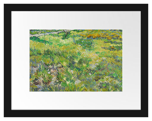 Vincent Van Gogh - Hohes Gras mit Schmetterlingen  Passepartout Rechteckig 30