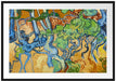 Vincent Van Gogh - Baumwurzeln  Passepartout Rechteckig 100
