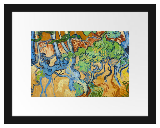 Vincent Van Gogh - Baumwurzeln  Passepartout Rechteckig 30