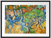 Vincent Van Gogh - Baumwurzeln  Passepartout Rechteckig 80