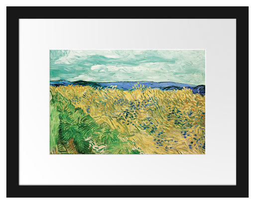 Vincent Van Gogh - Weizenfeld mit Kornblumen  Passepartout Rechteckig 30