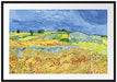 Vincent Van Gogh - Weizenfeld mit stürmischem Himmel  Passepartout Rechteckig 100