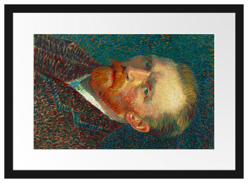 Vincent Van Gogh - Selbstbildnis  Passepartout Rechteckig 40