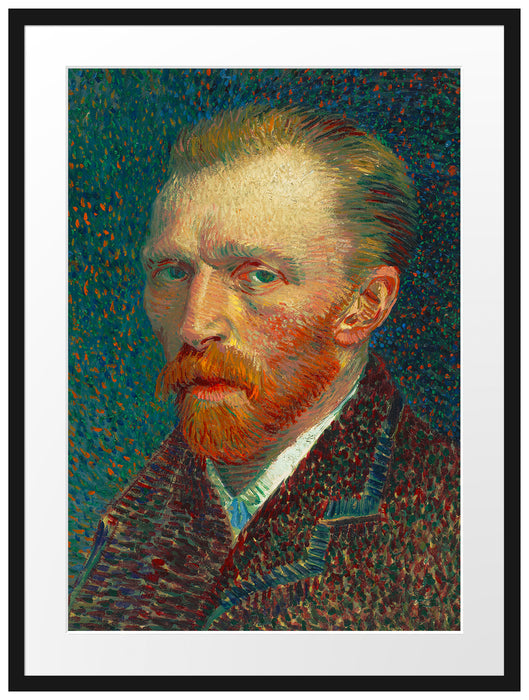 Vincent Van Gogh - Selbstbildnis  Passepartout Rechteckig 80