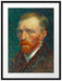Vincent Van Gogh - Selbstbildnis  Passepartout Rechteckig 80