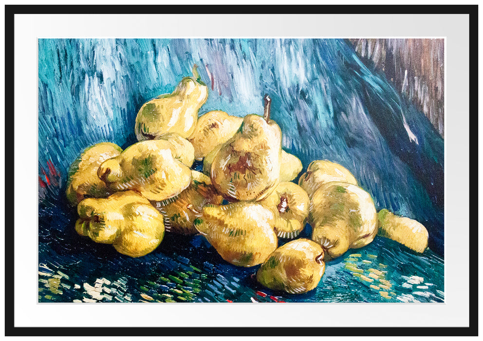 Vincent Van Gogh - Stillleben mit Birnen  Passepartout Rechteckig 100
