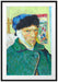 Vincent Van Gogh - Selbstportrait mit bandagiertem Ohr Passepartout Rechteckig 100