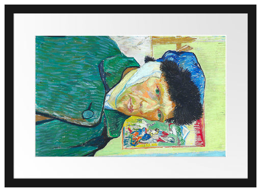 Vincent Van Gogh - Selbstportrait mit bandagiertem Ohr Passepartout Rechteckig 40