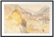 William Turner - Chatel Argent and the Val d'Aosta from Passepartout Rechteckig 100