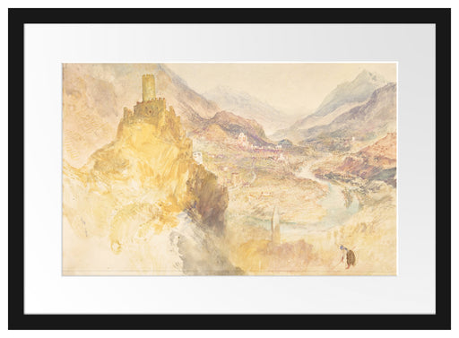 William Turner - Chatel Argent and the Val d'Aosta from Passepartout Rechteckig 40