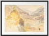 William Turner - Chatel Argent and the Val d'Aosta from Passepartout Rechteckig 80