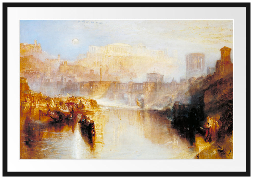 William Turner - Agrippina Landing with the Ashes of Ge Passepartout Rechteckig 100