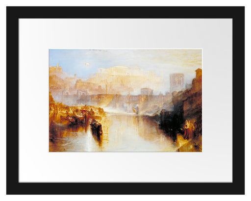 William Turner - Agrippina Landing with the Ashes of Ge Passepartout Rechteckig 30