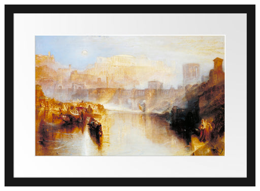 William Turner - Agrippina Landing with the Ashes of Ge Passepartout Rechteckig 40
