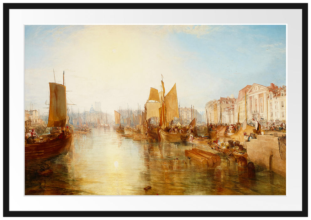 William Turner - The Harbor of Dieppe Passepartout Rechteckig 100