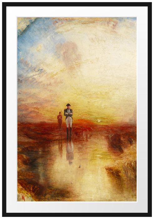 William Turner - War The Exile and the Rock Limpet Passepartout Rechteckig 100