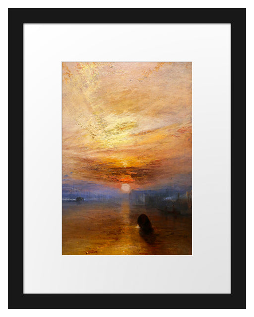 William Turner - The fighting Temeraire tugged to her l Passepartout Rechteckig 30