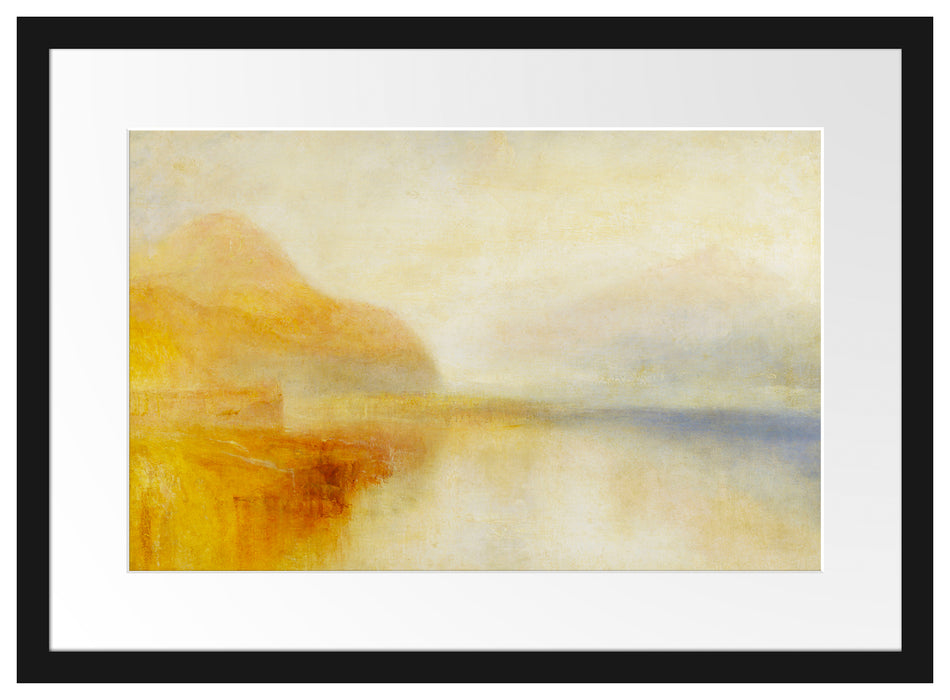 William Turner - Inverary Pier Loch Fyne Morning  Passepartout Rechteckig 40