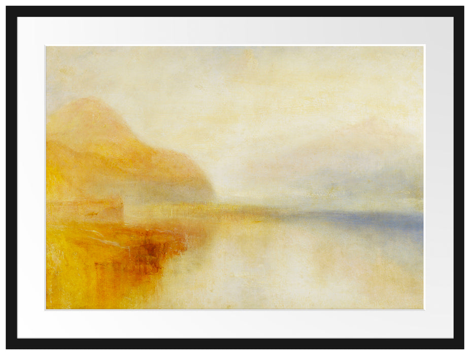 William Turner - Inverary Pier Loch Fyne Morning  Passepartout Rechteckig 80