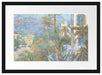 Claude Monet - Villen in Bordighera Impressionismu Passepartout Rechteckig 40