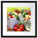 Knackiges frisches Gemüse Passepartout Quadratisch 40x40