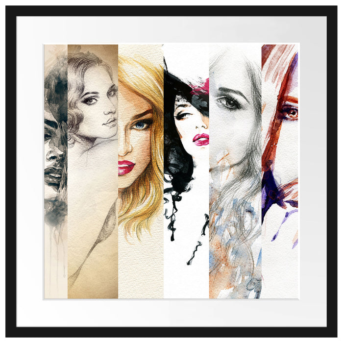 Haar Frisuren Passepartout Quadratisch 55x55