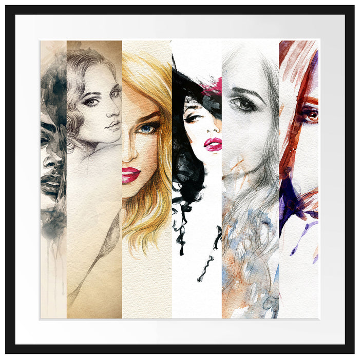 Haar Frisuren Passepartout Quadratisch 70x70