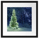 Leuchtender Weihnachtsbaum Passepartout Quadratisch 40x40