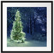 Leuchtender Weihnachtsbaum Passepartout Quadratisch 55x55
