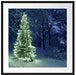 Leuchtender Weihnachtsbaum Passepartout Quadratisch 70x70