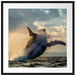 Buckelwale Kanada Passepartout Quadratisch 70x70