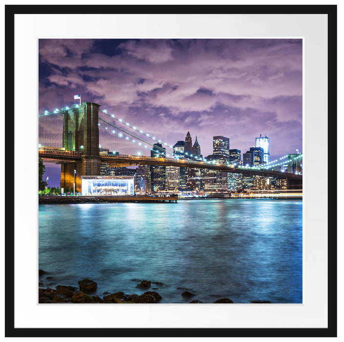 Skyline New York Passepartout Quadratisch 70x70