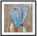 Schmetterling auf Blume Natur Tier Passepartout Quadratisch 70x70