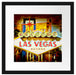 Ortseingangsschild Las Vegas Passepartout Quadratisch 40x40