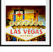 Ortseingangsschild Las Vegas Passepartout Quadratisch 70x70